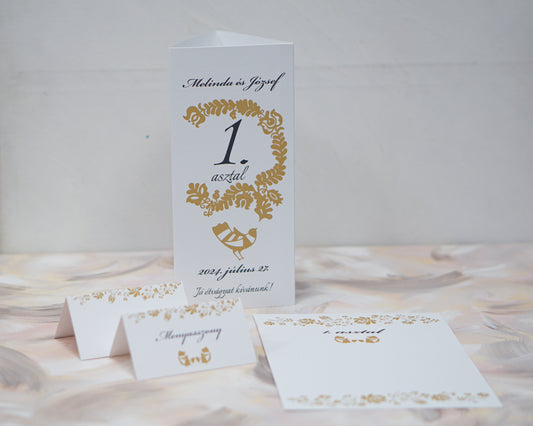 UK44 - Népmesés ültetőkártya-Ültetőkártya-Erdélyi Esküvői Meghívók-hagyományos,népmesés,ültetőkártya-Erdélyi Esküvői Meghívók