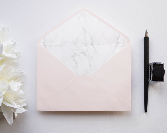 Z1143- Púder rózsaszín boríték - 20.5 cm x 14.5 cm-Boríték-Erdélyi Esküvői Meghívók-barack,barackszin,boríték,rózsaszín-Erdélyi Esküvői Meghívók