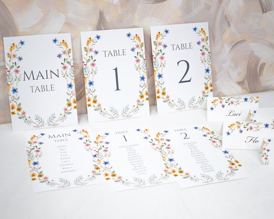 UR46 - Vadvirágos ültetési rend-Ültetési rend-Erdélyi Esküvői Meghívók-EM28,virág-Erdélyi Esküvői Meghívók