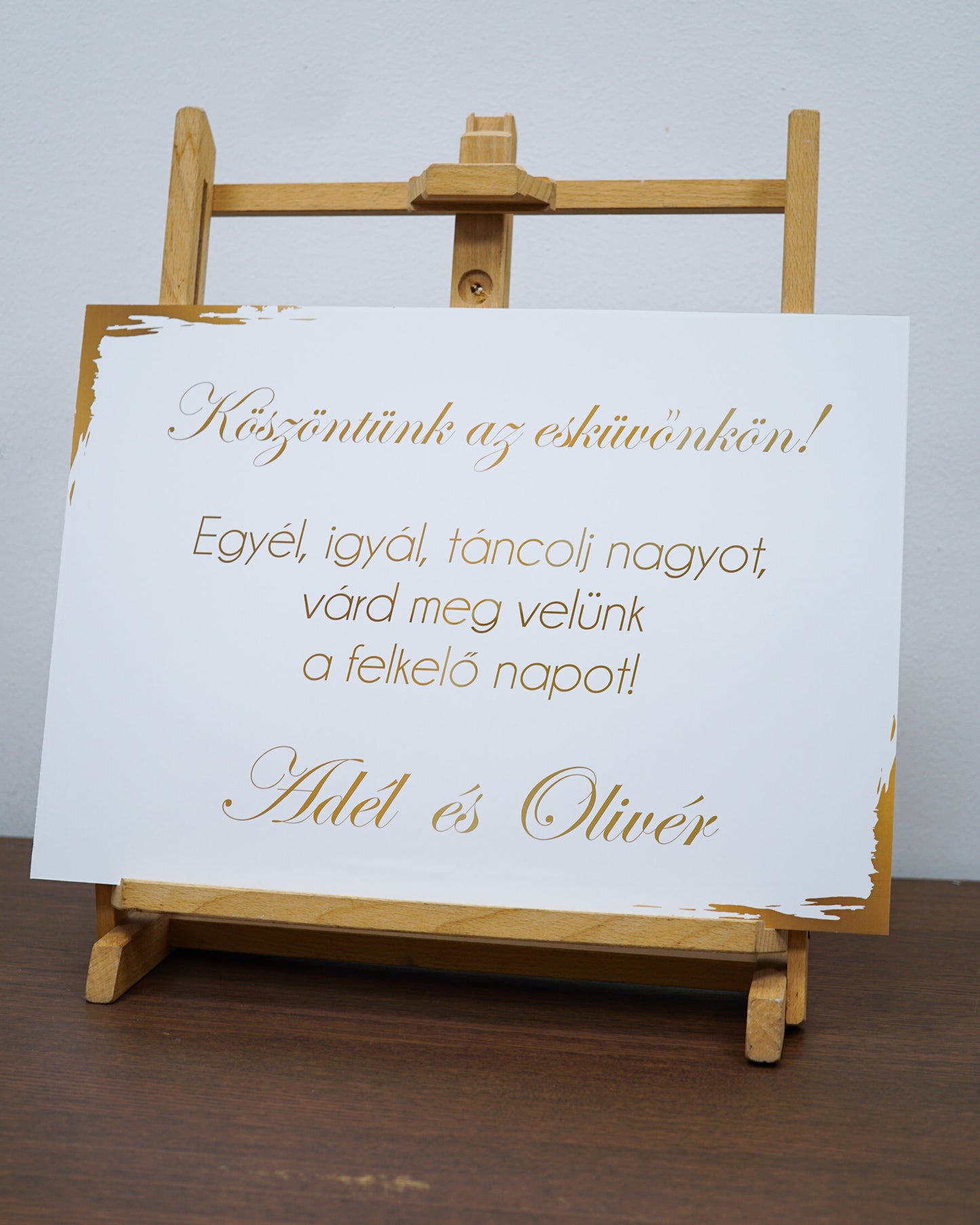 KT15 - Minimalista köszöntő tábla - 9193