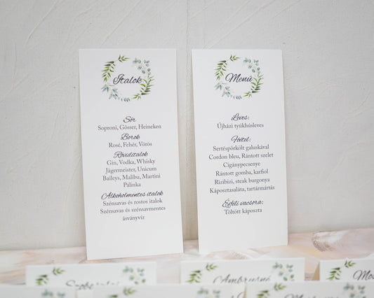 ME50 - Zöld leveles menü