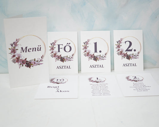 AS51 - Virágmintás asztalszám