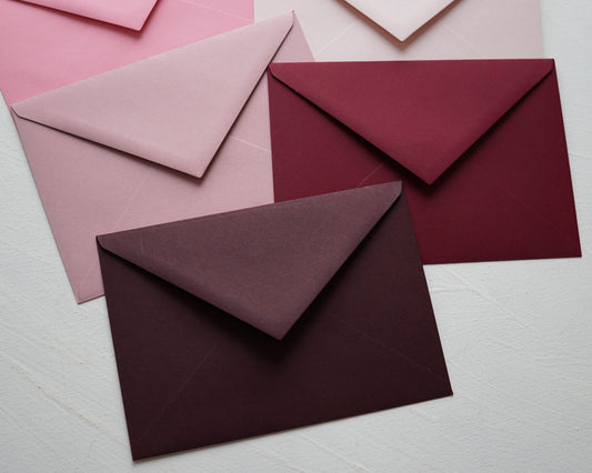 Burgundy vörös prémium boríték - C6 - 114 x 162 mm-Boríték-Erdélyi Esküvői Meghívók-boríték,C6,piros,vörös-Erdélyi Esküvői Meghívók