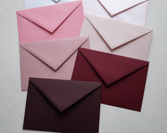 Bíborvörös prémium boríték - C6 - 114 x 162 mm - RENDELÉSRE-Boríték-Erdélyi Esküvői Meghívók-boríték,C6,piros,vörös-Erdélyi Esküvői Meghívók