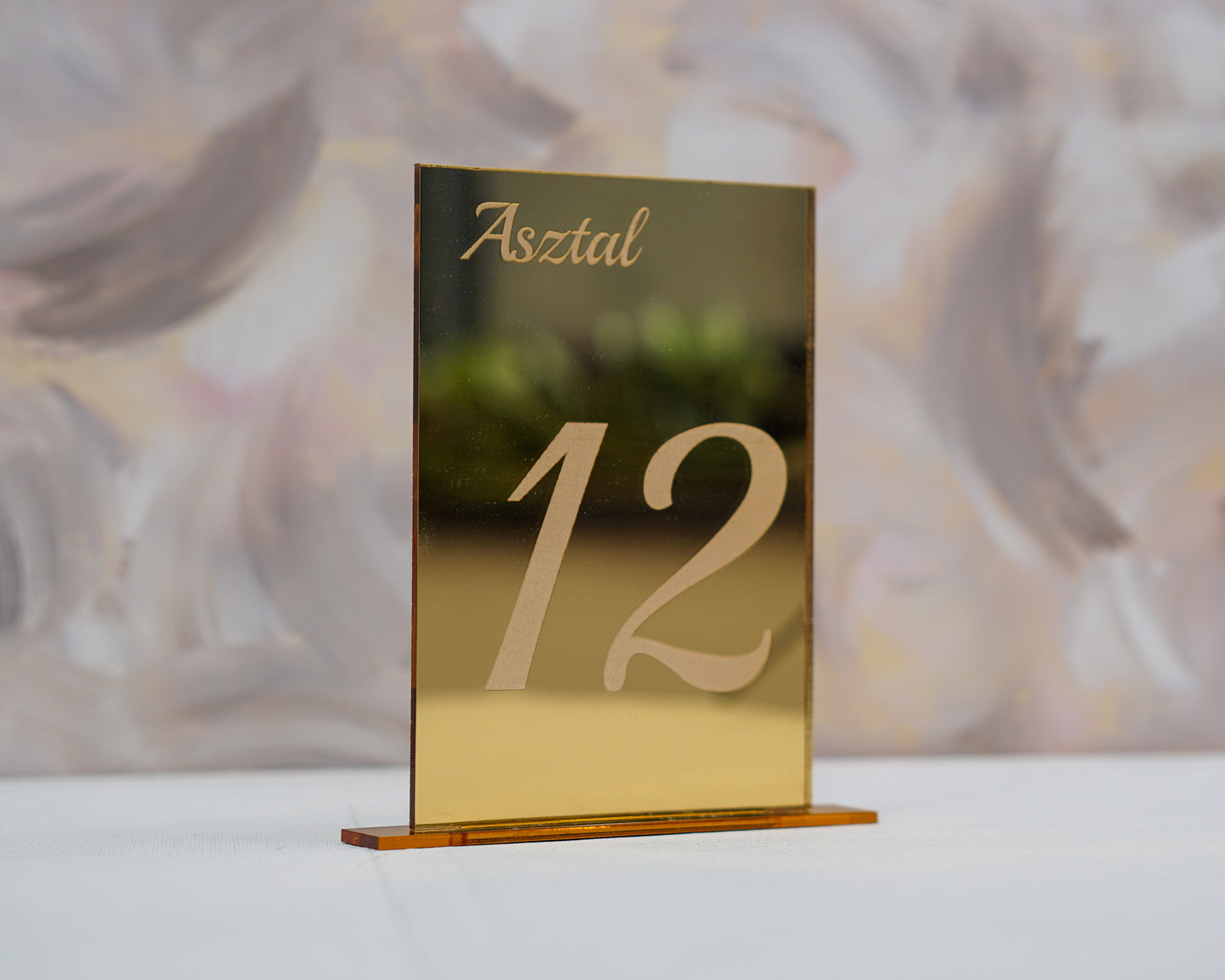 AS07 - Lézervágott plexi asztalszám