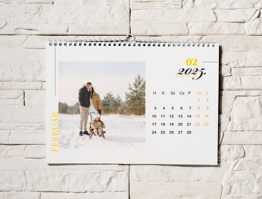 Fényképes személyre szabható falinaptár - N01-Naptár-Erdélyi Esküvői Meghívók-fényképes,naptár-Erdélyi Esküvői Meghívók