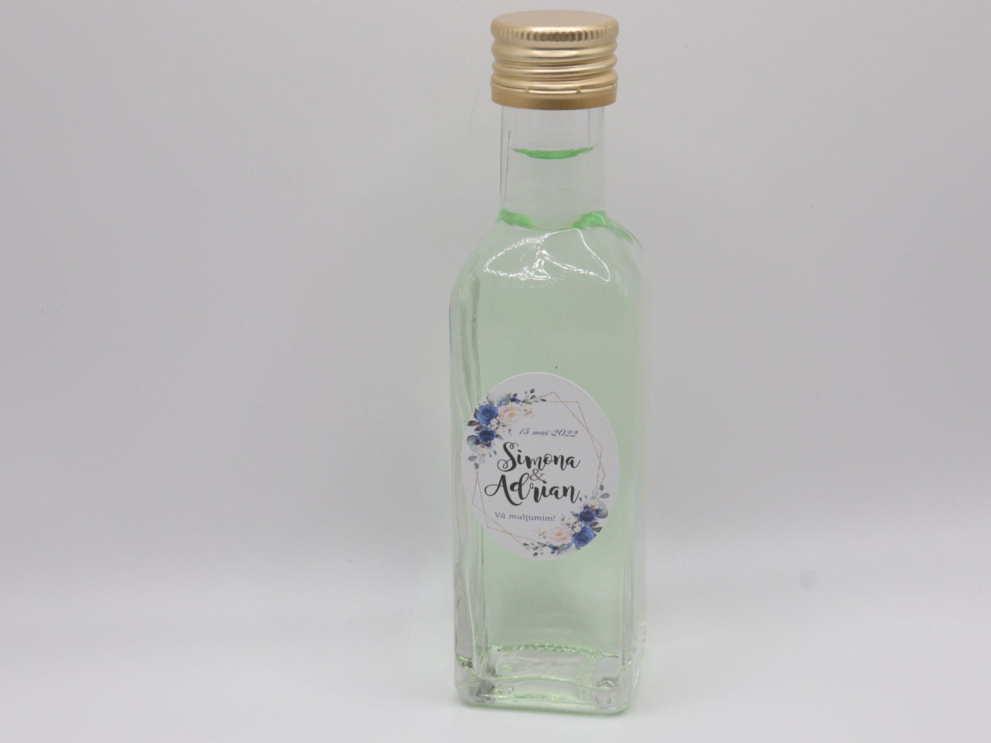 Ajándék üvegpalack - Dora 100 ml-Palack-Erdélyi Esküvői Meghívók-ajándék-Erdélyi Esküvői Meghívók