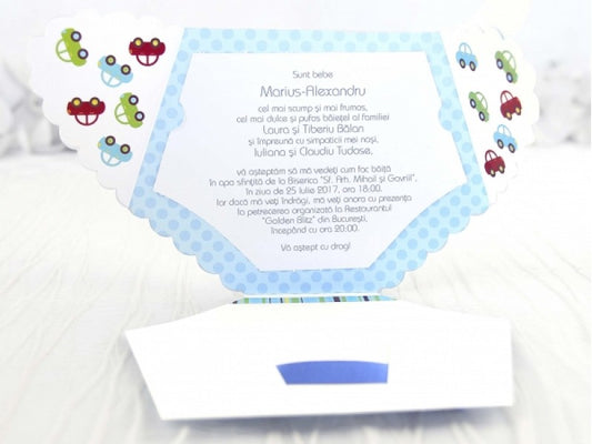 15502-Keresztelő meghívók-keresztelő, kisfiu, kislány-Erdélyi Esküvői Meghívók