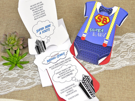 15609-Keresztelő meghívók-keresztelő, kisfiu-Erdélyi Esküvői Meghívók