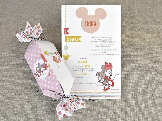 15720-Keresztelő meghívók-keresztelő, kislány-Erdélyi Esküvői Meghívók