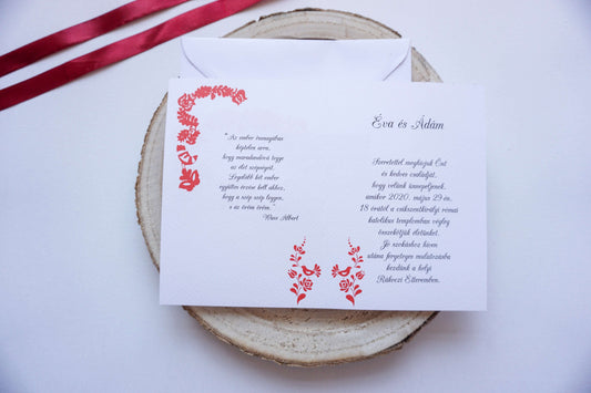 Esküvői meghívó EM01 - Kinyitható magyar népmesés meghívó - Erdélyi Esküvői Meghívók - Wedding invitation EM01 - Kinyitható magyar népmesés meghívó - invitatii de nunta EM01 - Kinyitható magyar népmesés meghívó