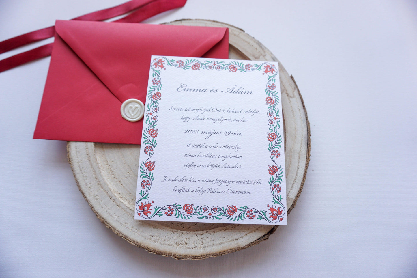 Esküvői meghívó EM03 - Két oldalas magyar népmesés meghívó - Erdélyi Esküvői Meghívók - Wedding invitation EM03 - Két oldalas magyar népmesés meghívó - invitatii de nunta EM03 - Két oldalas magyar népmesés meghívó