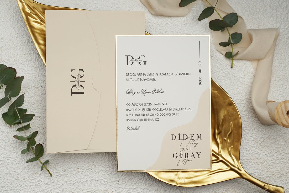 9249 - Elegáns Esküvői Meghívó