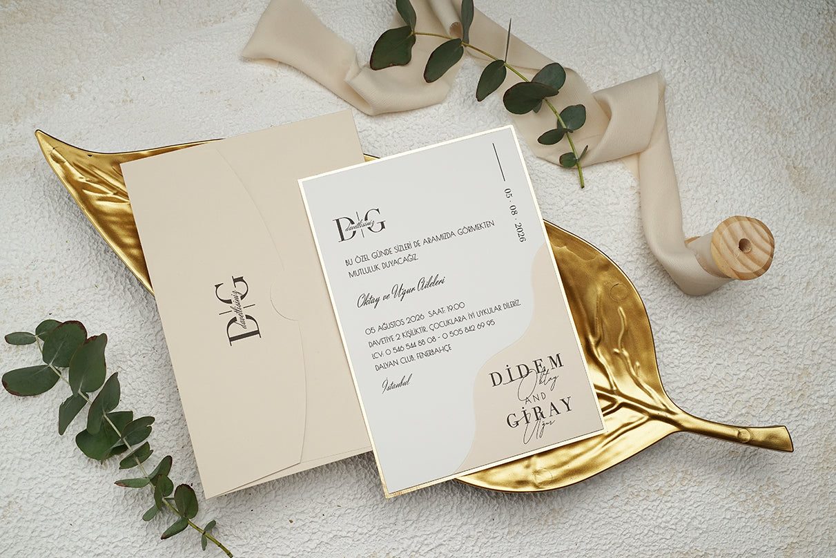 9249 - Elegáns Esküvői Meghívó