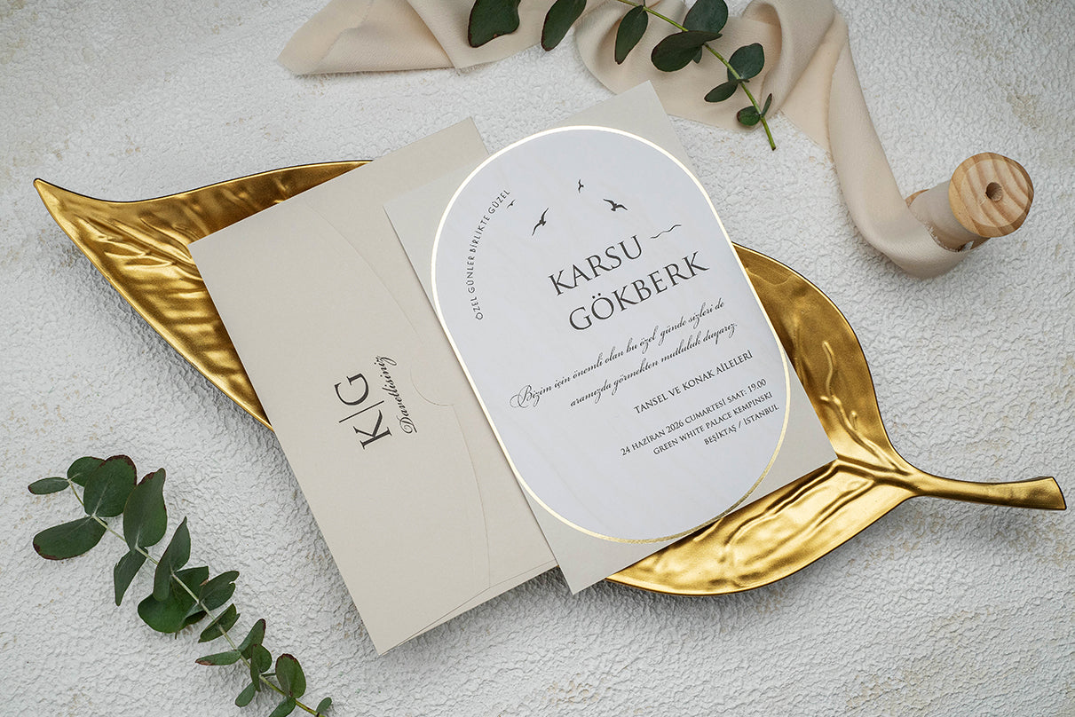 9254 - Elegáns Esküvői Meghívó