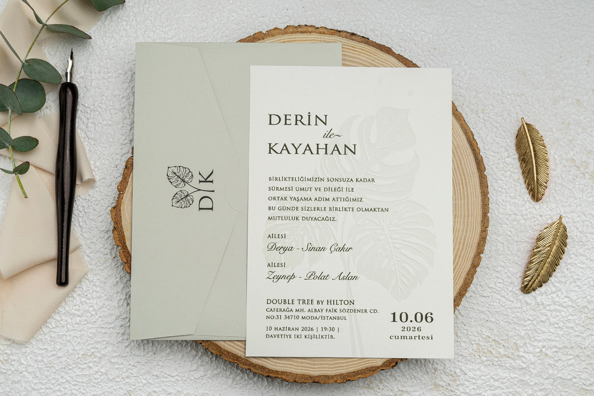 9269 - Greenery Wedding invitation