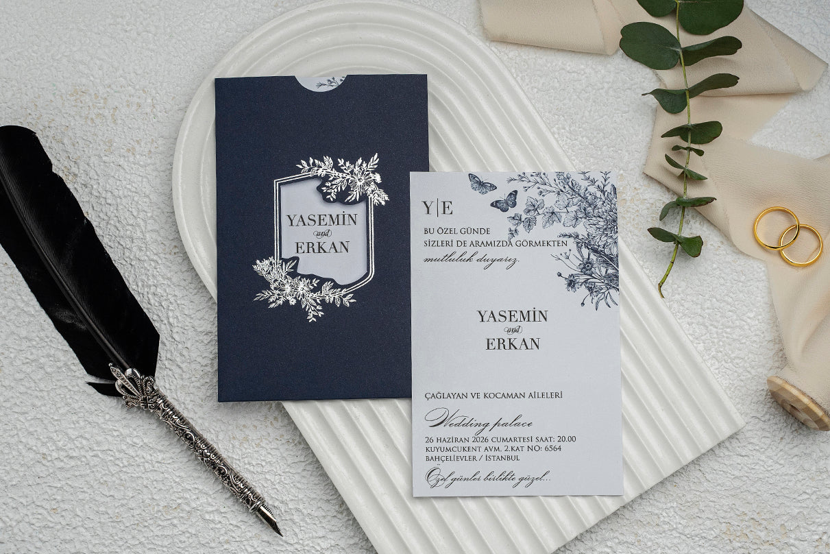 9299 - Elegáns Esküvői Meghívó