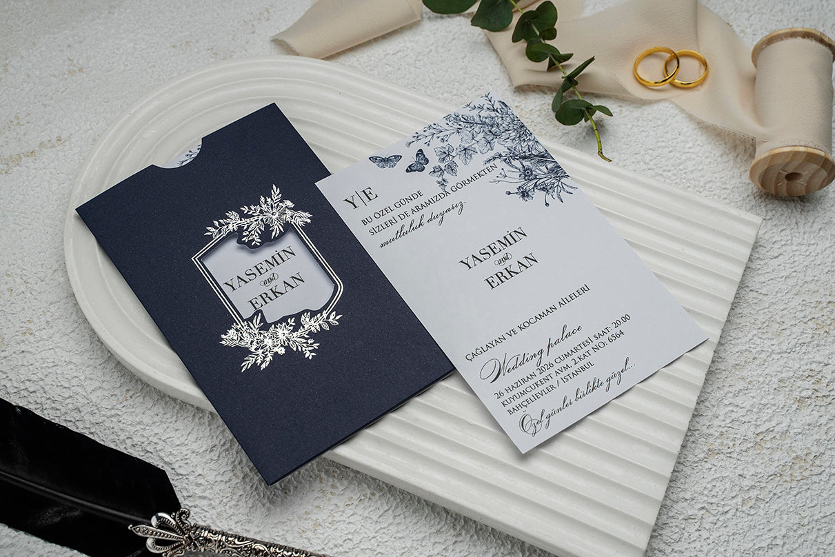 9299 - Elegáns Esküvői Meghívó