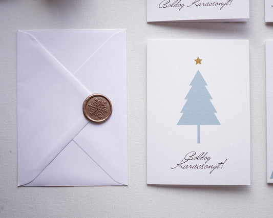 Minimalista Karácsonyi képeslap, kinyitható, borítékkal - KK02-Képeslap-Erdélyi Esküvői Meghívók-Karácsony,Képeslap-Erdélyi Esküvői Meghívók