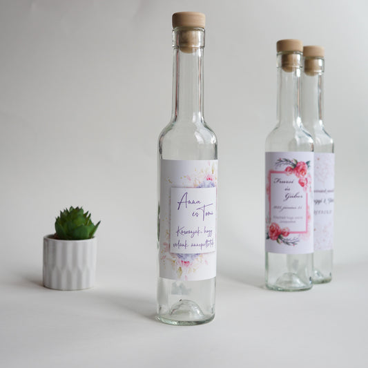 Ajándék üvegpalack - Belissima 250 ml-Palack-Erdélyi Esküvői Meghívók-ajándék-Erdélyi Esküvői Meghívók