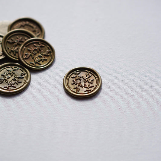 Antik zöld színű kézzel készített viaszpecsét-viaszpecsét-Erdélyi Esküvői Meghívók-viaszpecsét,zöld-Faágak-Erdélyi Esküvői Meghívók