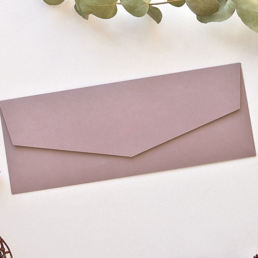 Q22 - 9,5 x 24,8 cm.-Boríték-9.5 x 24.8 cm -boríték, lila boríték - plicuri colorate - plicuri speciale -Erdélyi Esküvői Meghívók