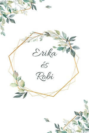 DM01- Digitális esküvői meghívó - EM18-Elektronikus esküvői meghívó-Erdélyi Esküvői Meghívók-corjl,emeghivo,greenery-Erdélyi Esküvői Meghívók