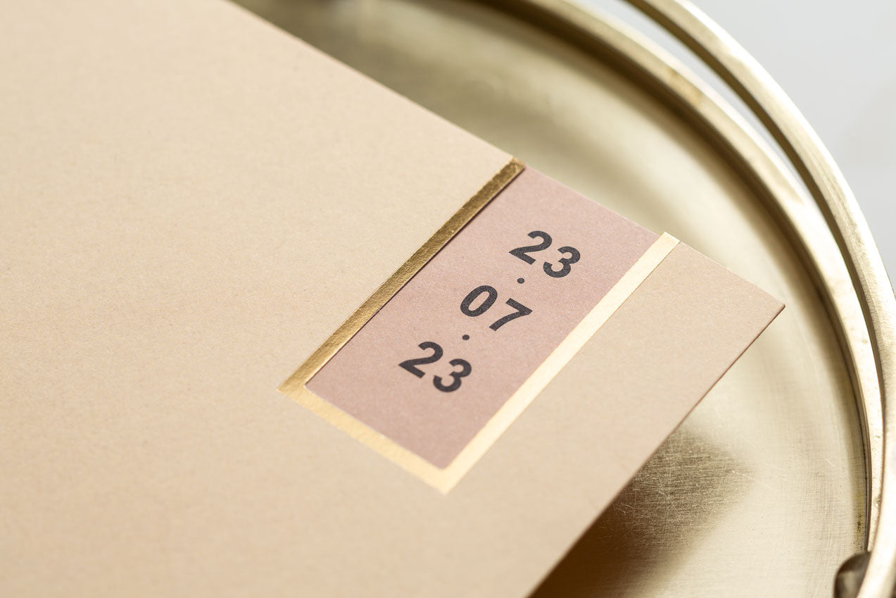 10587 - Arany leveles esküvői meghívó