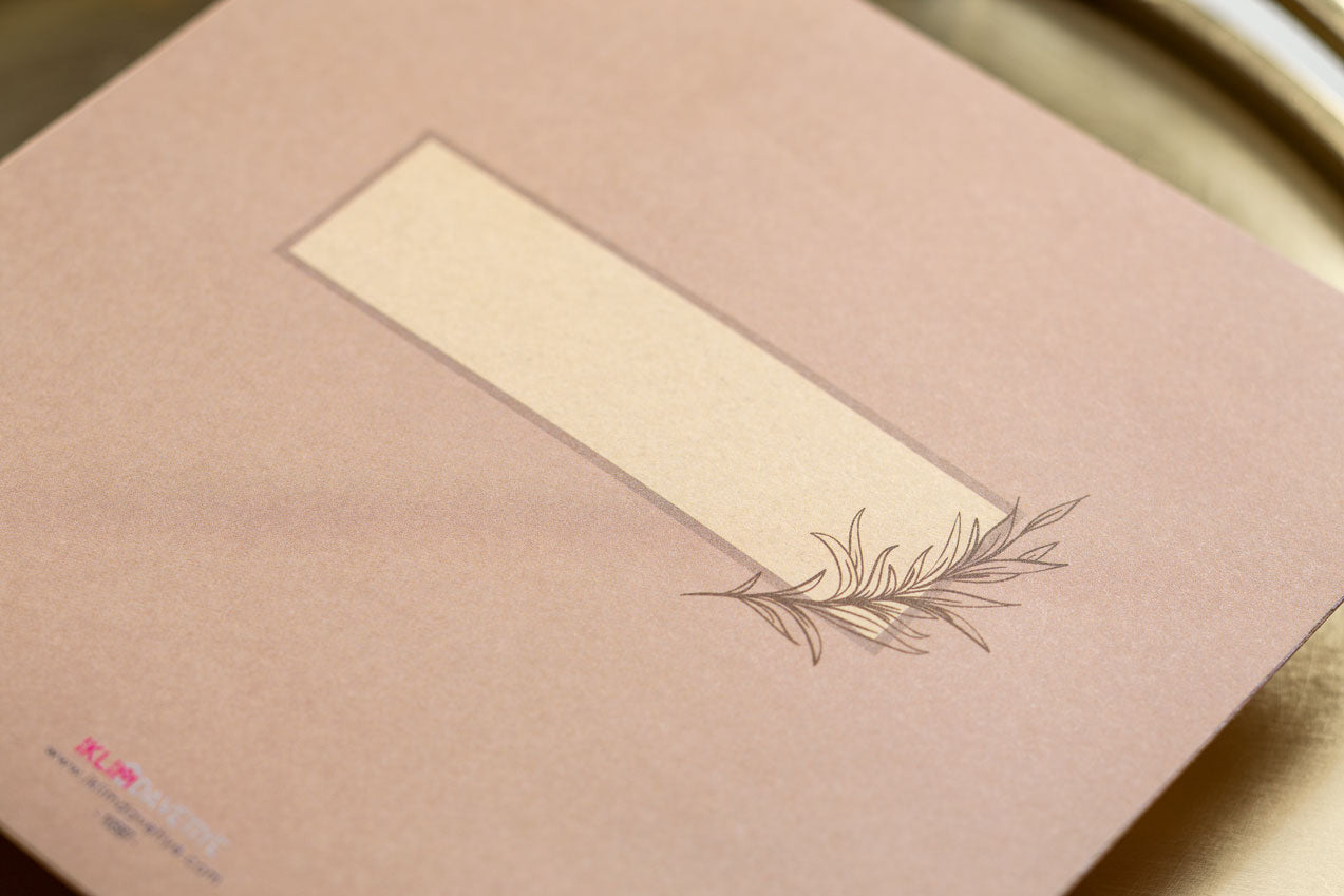 10587 - Arany leveles esküvői meghívó