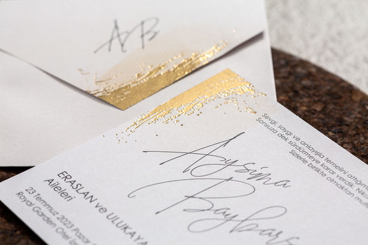 10605 - Aranyozott esküvői meghívó