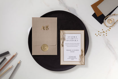 10629 - Domobornyomott esküvői meghívó