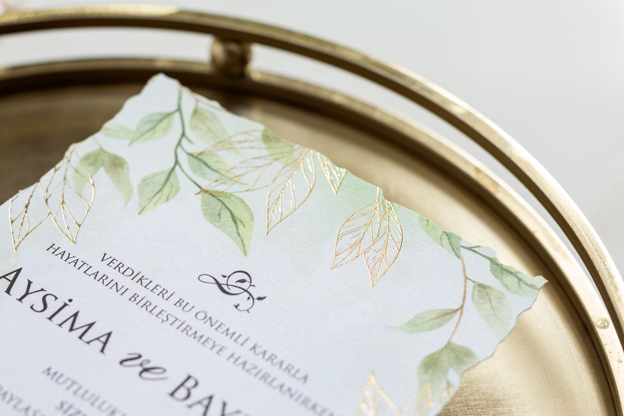 10631 - Levélmintás esküvői meghívó