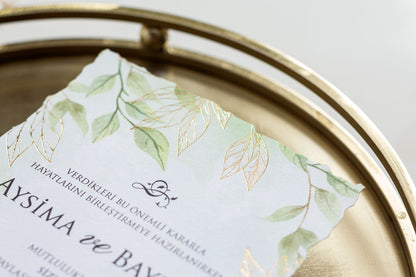 10631 - Levélmintás esküvői meghívó