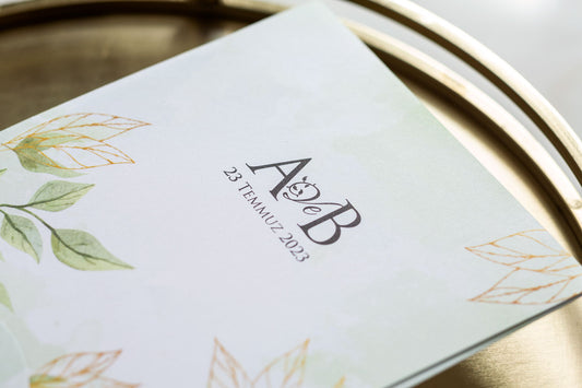 10631 - Levélmintás esküvői meghívó