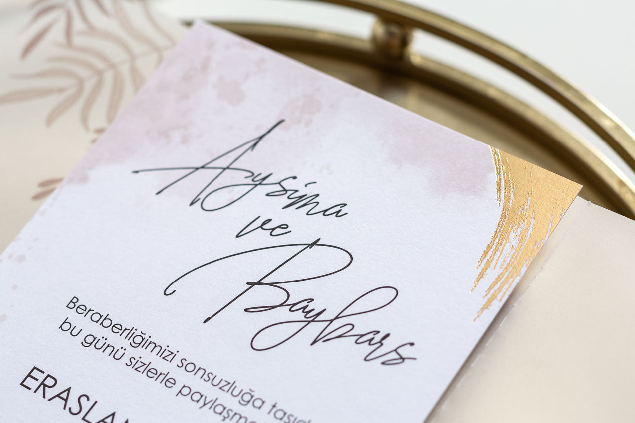 10657 - Elegáns pausz tokos esküvői meghívó