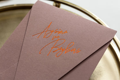 10657 - Elegáns pausz tokos esküvői meghívó