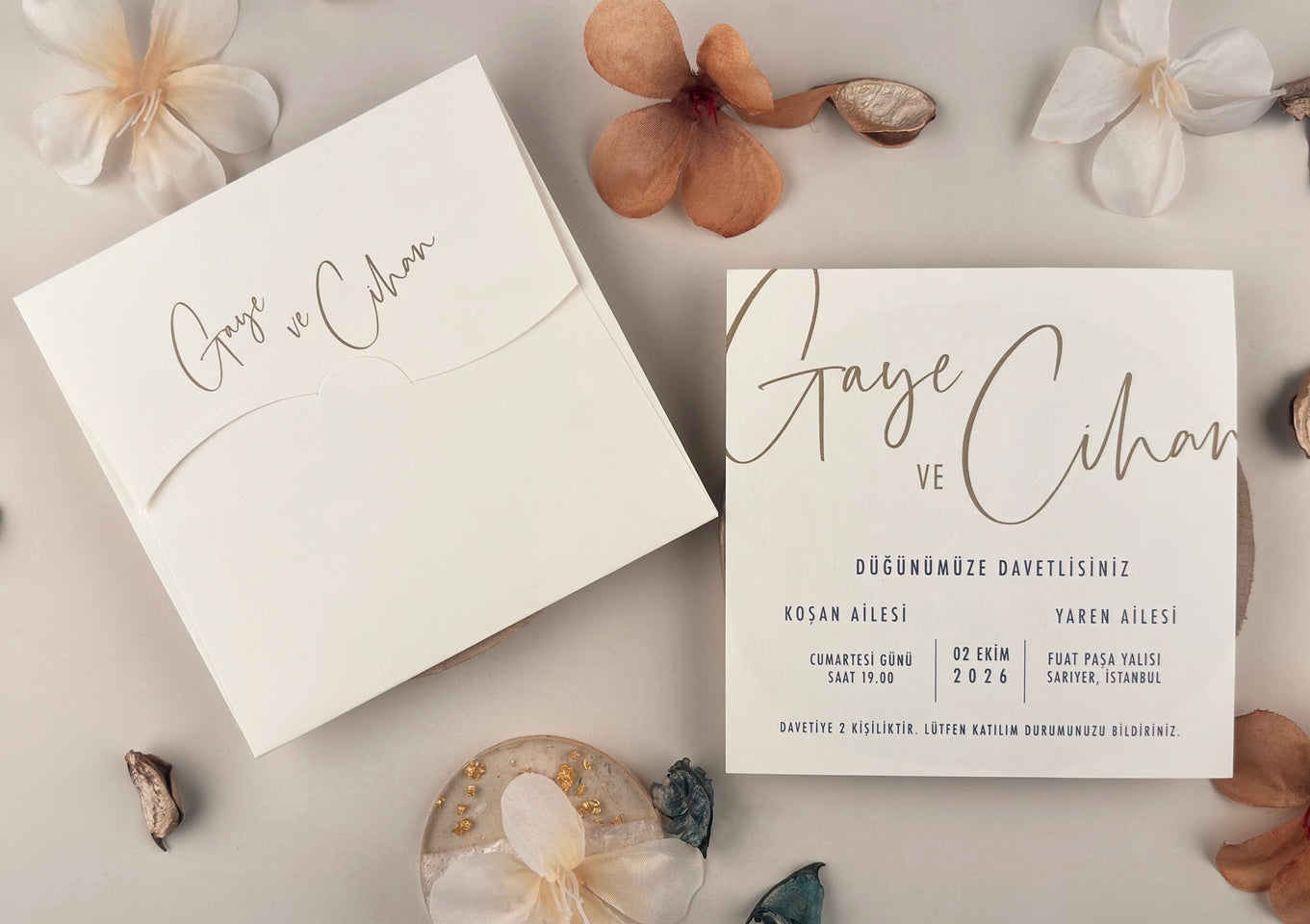 13312 - Minimalista esküvői meghívó