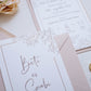 EM46 - Two-sided peony wedding invitation