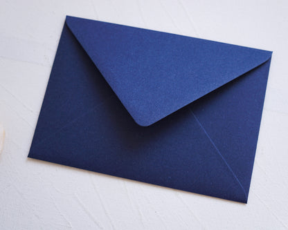 Tengerészkék prémium boríték - B6 - 125×176 mm - RENDELÉSRE-Boríték-Erdélyi Esküvői Meghívók-B6,boríték,kék-Erdélyi Esküvői Meghívók