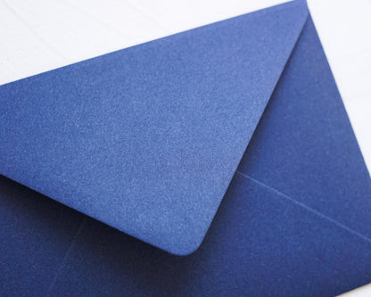 Tengerészkék prémium boríték - B6 - 125×176 mm - RENDELÉSRE-Boríték-Erdélyi Esküvői Meghívók-B6,boríték,kék-Erdélyi Esküvői Meghívók