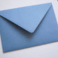 Dusty blue premium envelope - B6 - 125×176 mm - TO ORDER 