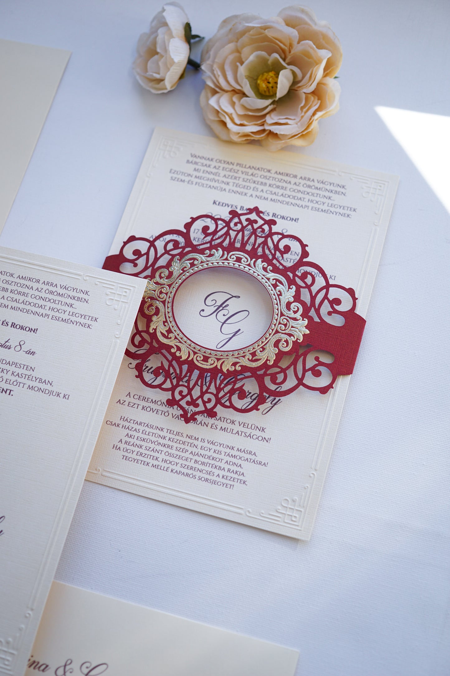 1114 - Laser Cut Wedding Invitation