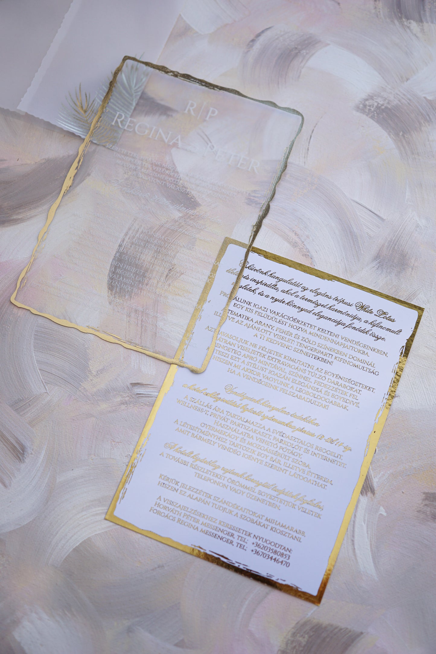 9261 with optional envelope - Plexi wedding invitation 