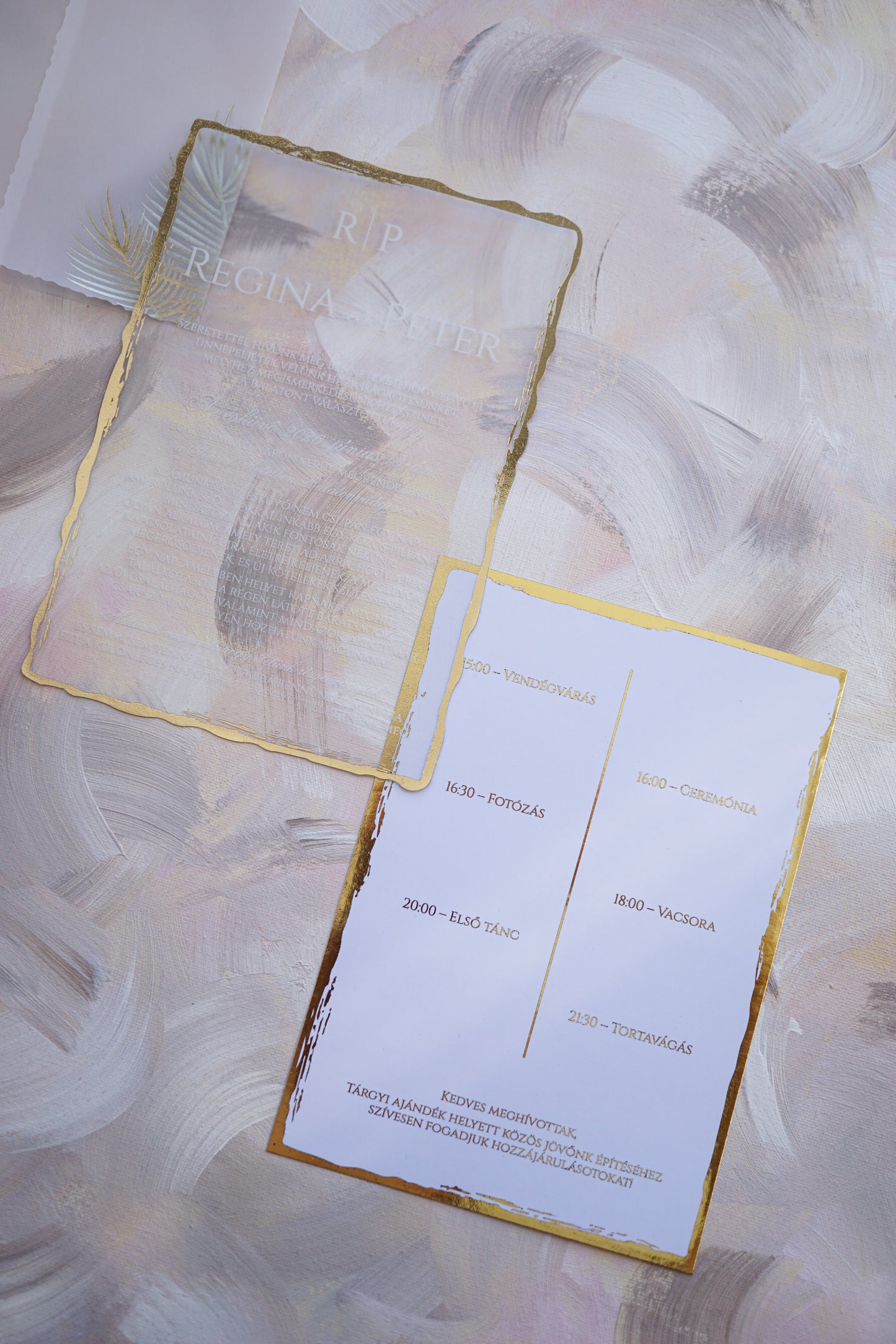 9261 with optional envelope - Plexi wedding invitation 