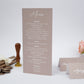 ME24 - Three-sided wedding menu - Mallow with floral pattern