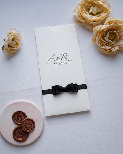 2633 - Romantic Pocket Wedding Invitation
