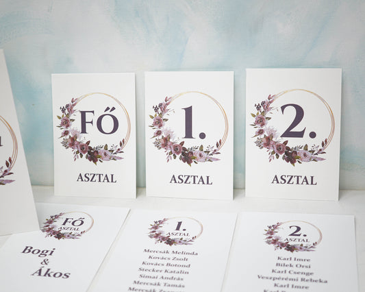 AS51 - Virágmintás asztalszám