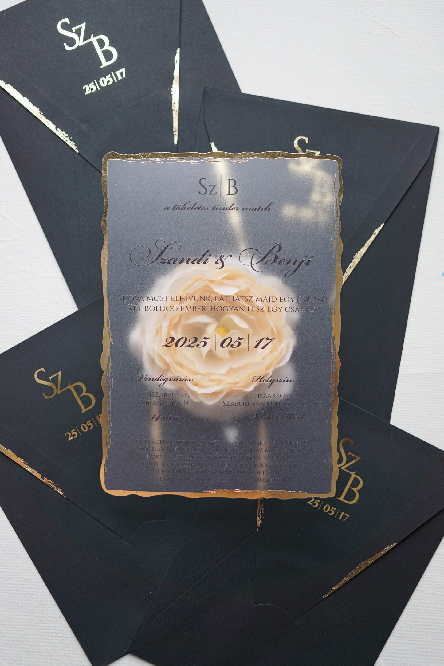 9261 - Invitație de nuntă din plexiglas 