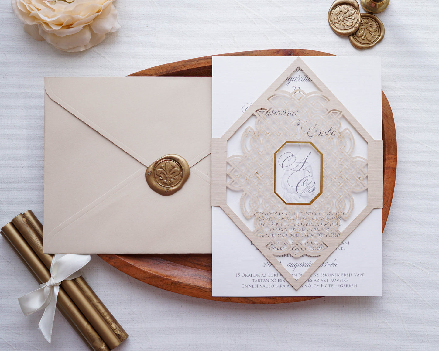 1139 - Laser Cut Wedding Invitation