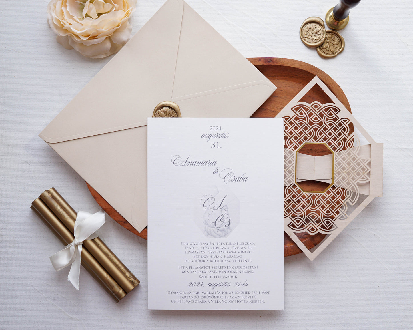 1139 - Laser Cut Wedding Invitation